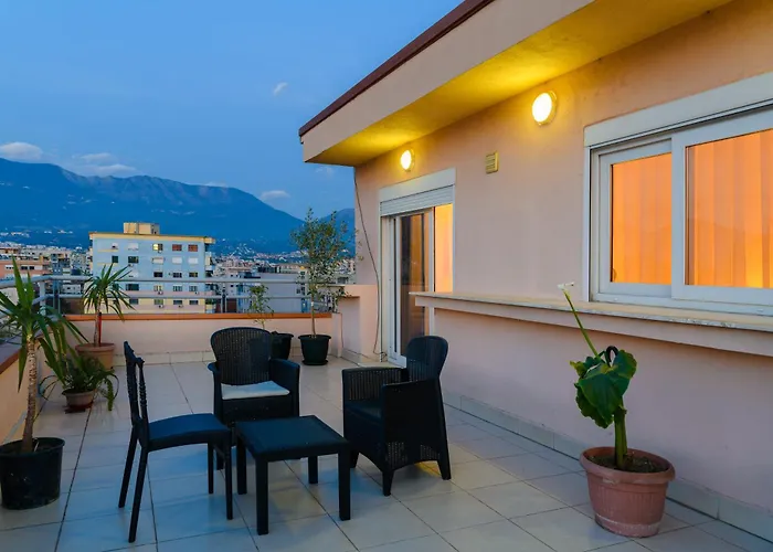 Terrace Tirana Cityscape 2
